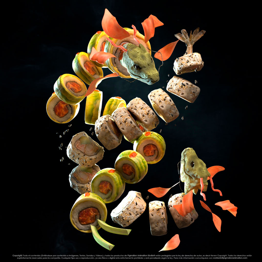 dragon roll sarku japan pigmalion animation studio