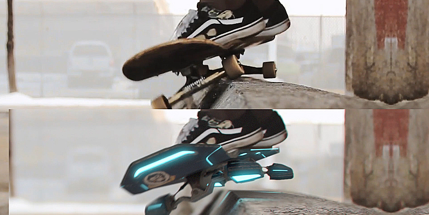 skateboard visual effects